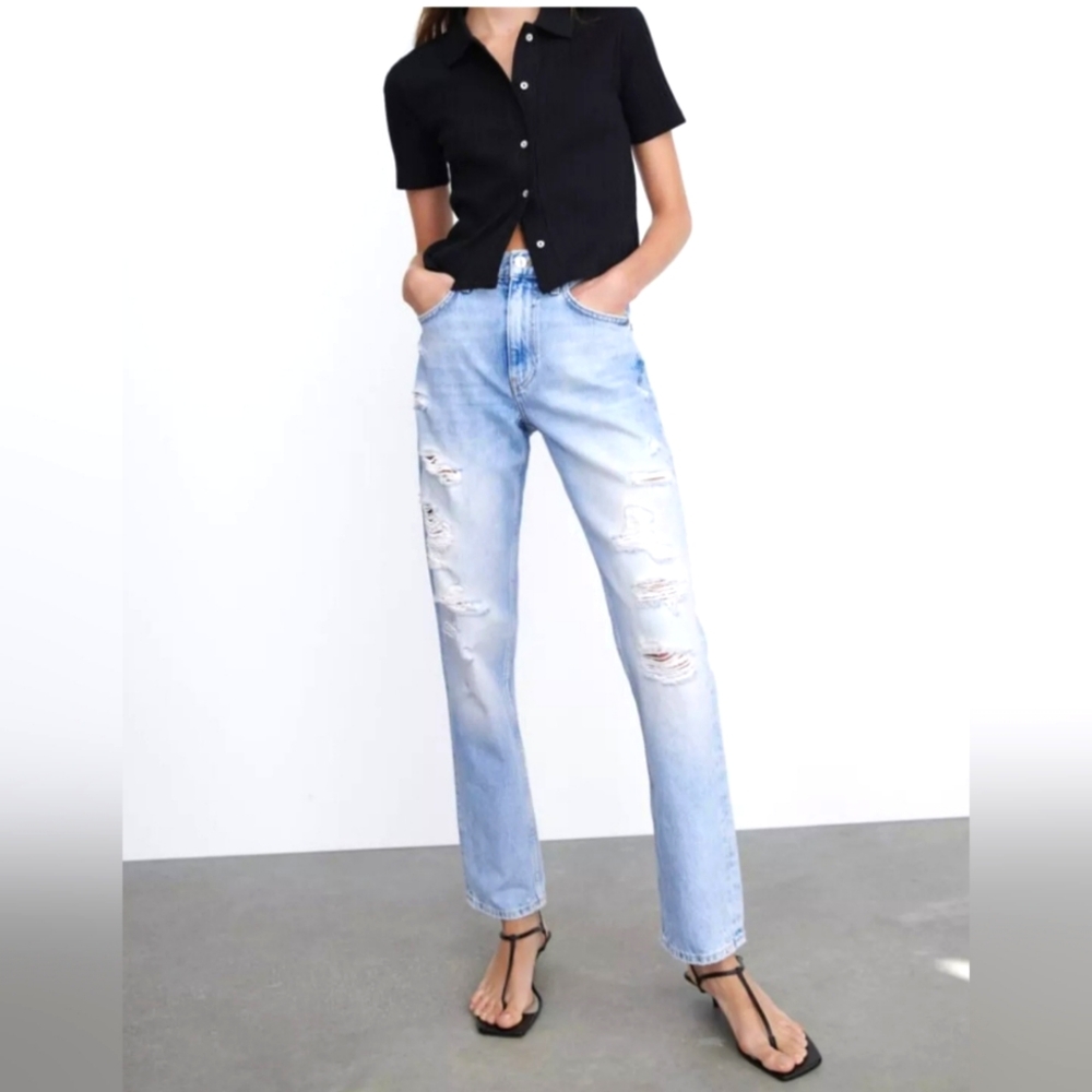 ZARA The Truth Slim Jeans Size 4 Blue